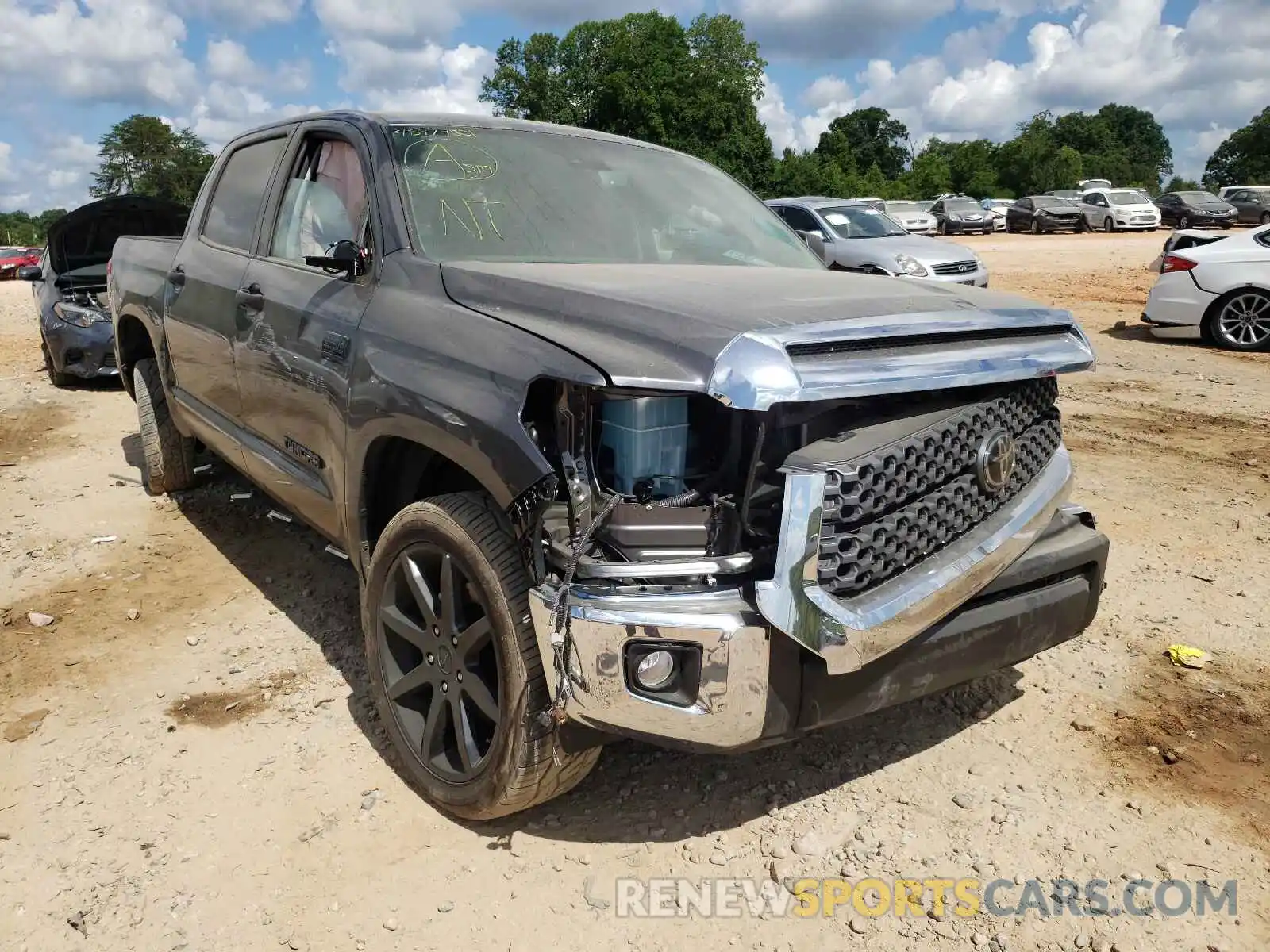 1 Photograph of a damaged car 5TFDY5F10MX967034 TOYOTA TUNDRA 2021