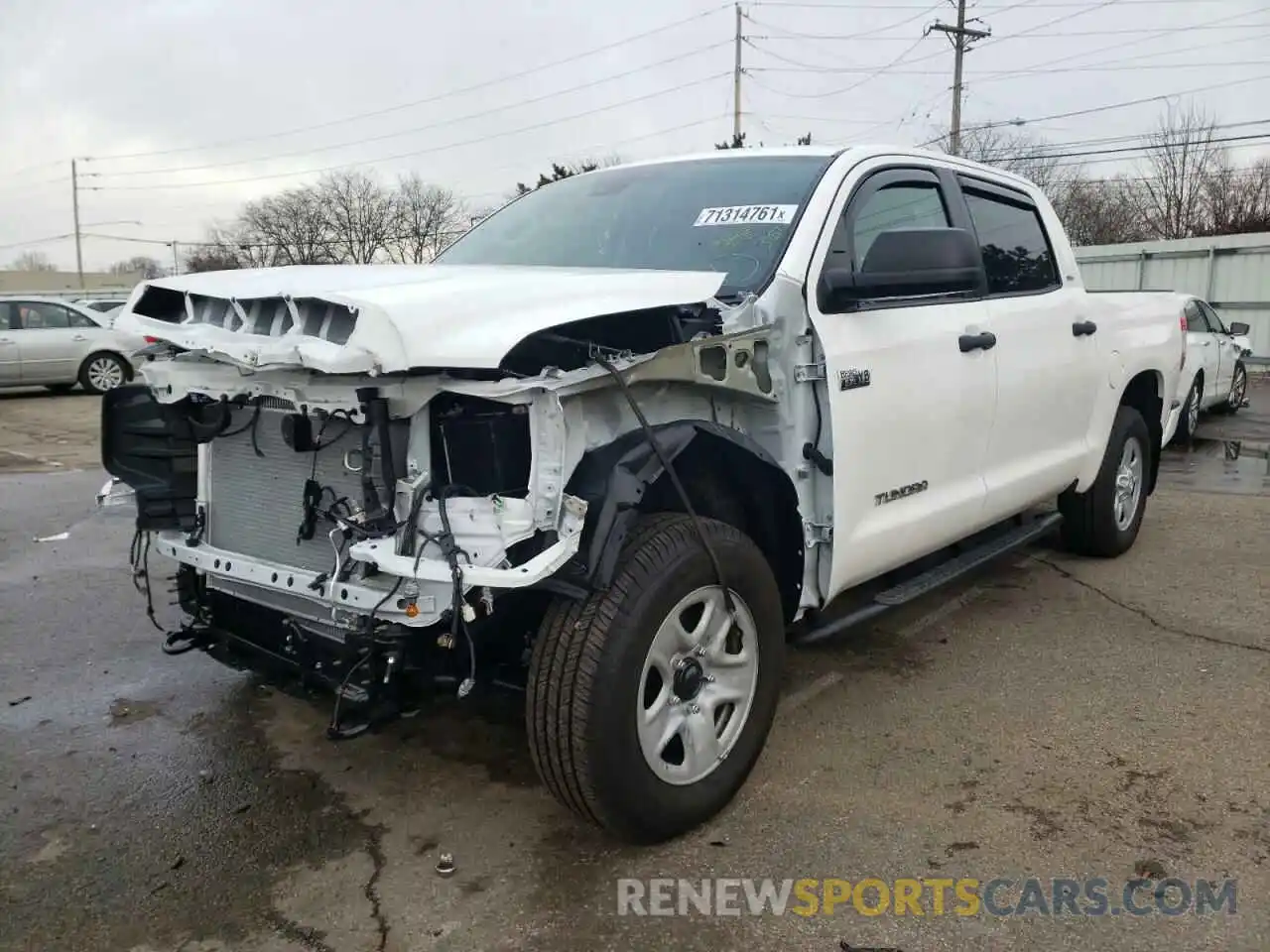 2 Photograph of a damaged car 5TFDY5F11MX046182 TOYOTA TUNDRA 2021