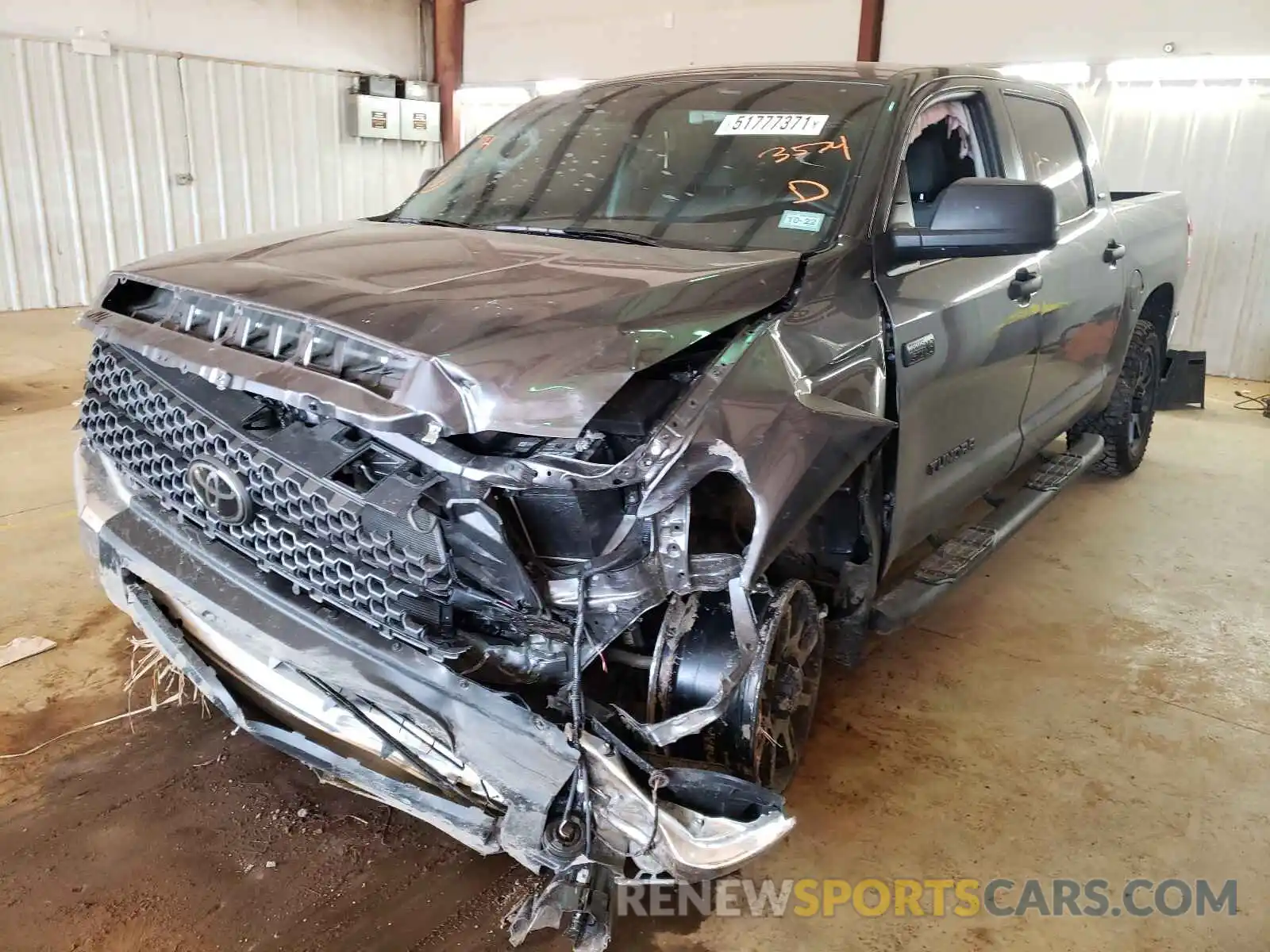 2 Photograph of a damaged car 5TFDY5F11MX963574 TOYOTA TUNDRA 2021