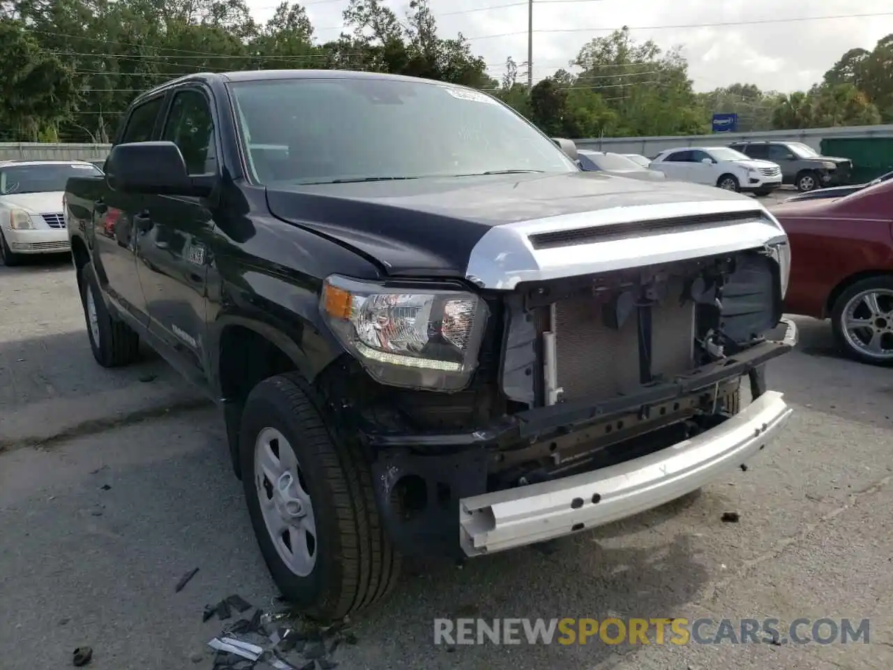 1 Photograph of a damaged car 5TFDY5F13MX986967 TOYOTA TUNDRA 2021