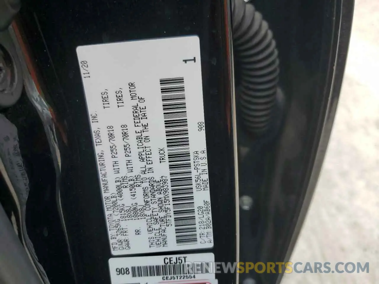 12 Photograph of a damaged car 5TFDY5F15MX983987 TOYOTA TUNDRA 2021