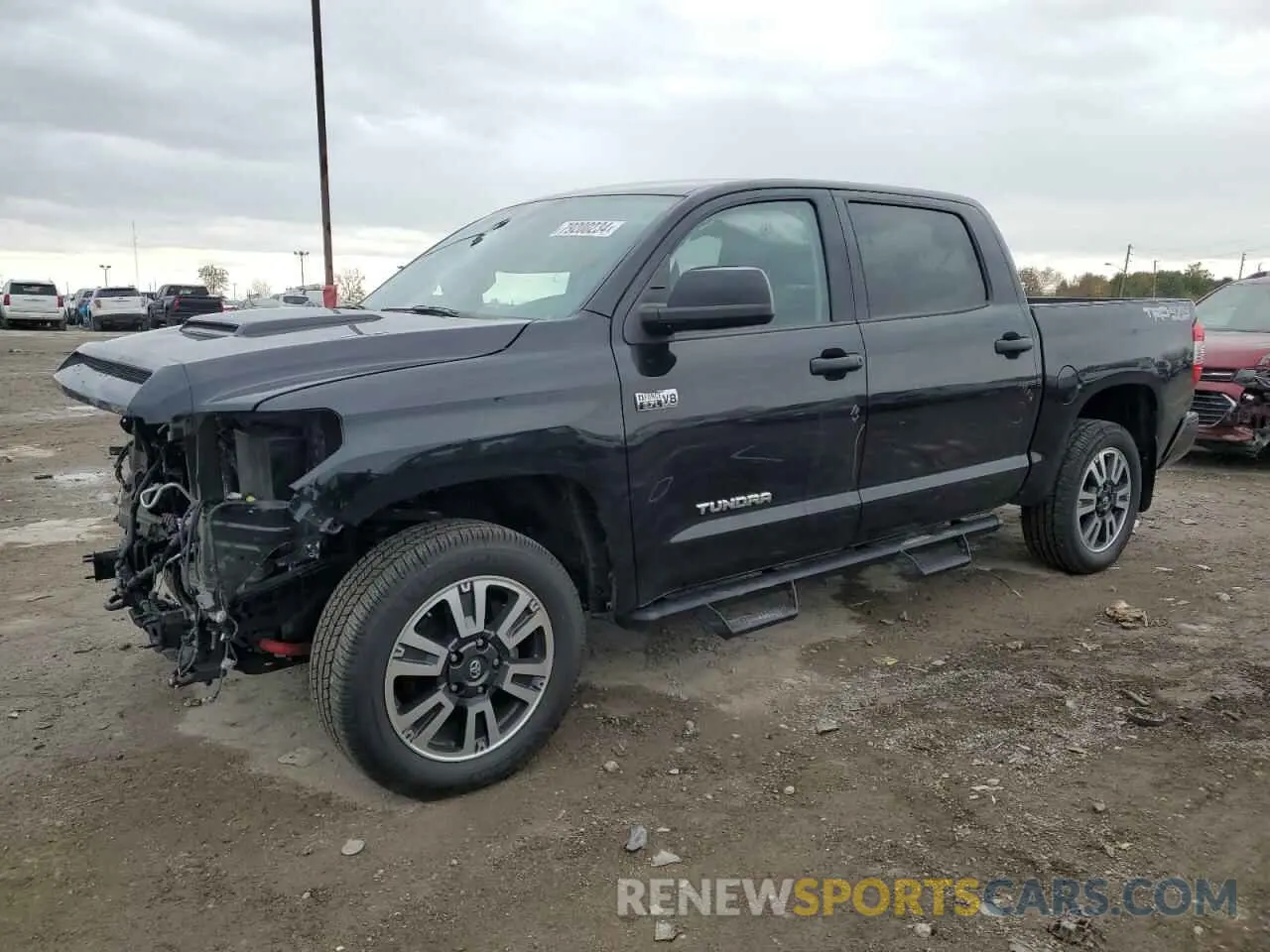 1 Photograph of a damaged car 5TFDY5F17MX007449 TOYOTA TUNDRA 2021