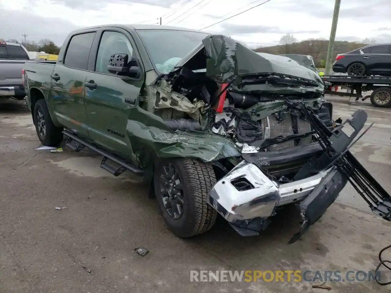 1 Photograph of a damaged car 5TFDY5F17MX019343 TOYOTA TUNDRA 2021