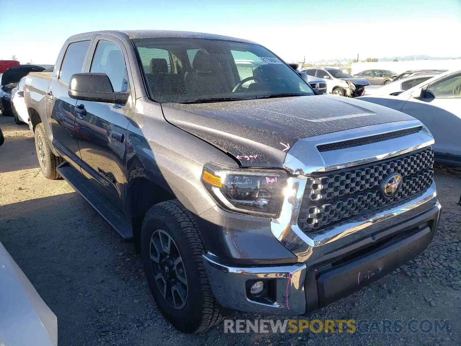 1 Photograph of a damaged car 5TFDY5F18MX003622 TOYOTA TUNDRA 2021