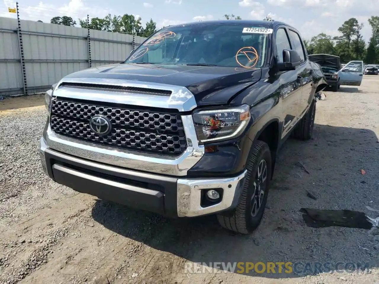 2 Photograph of a damaged car 5TFDY5F18MX022056 TOYOTA TUNDRA 2021