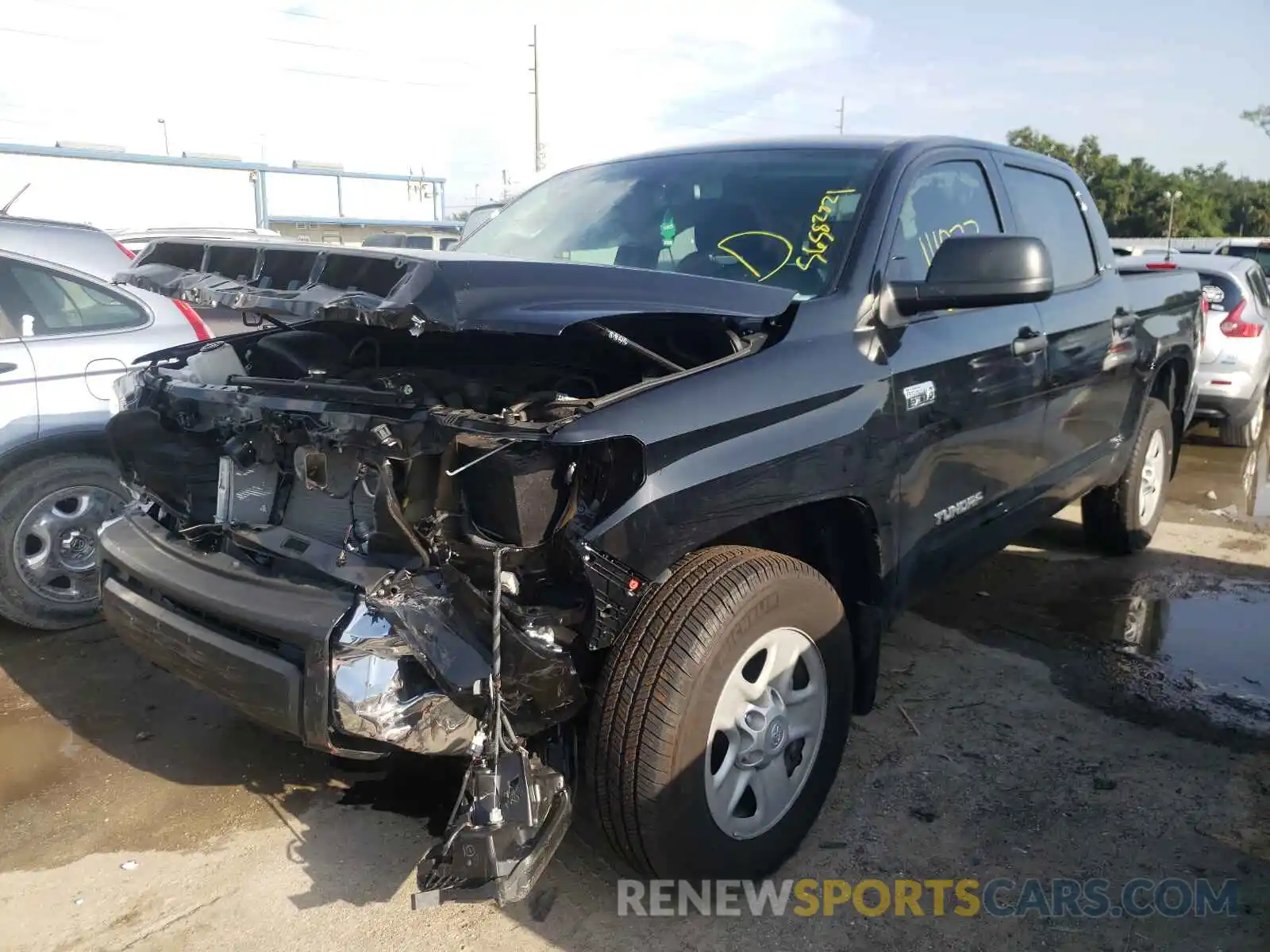 2 Photograph of a damaged car 5TFDY5F19MX984298 TOYOTA TUNDRA 2021