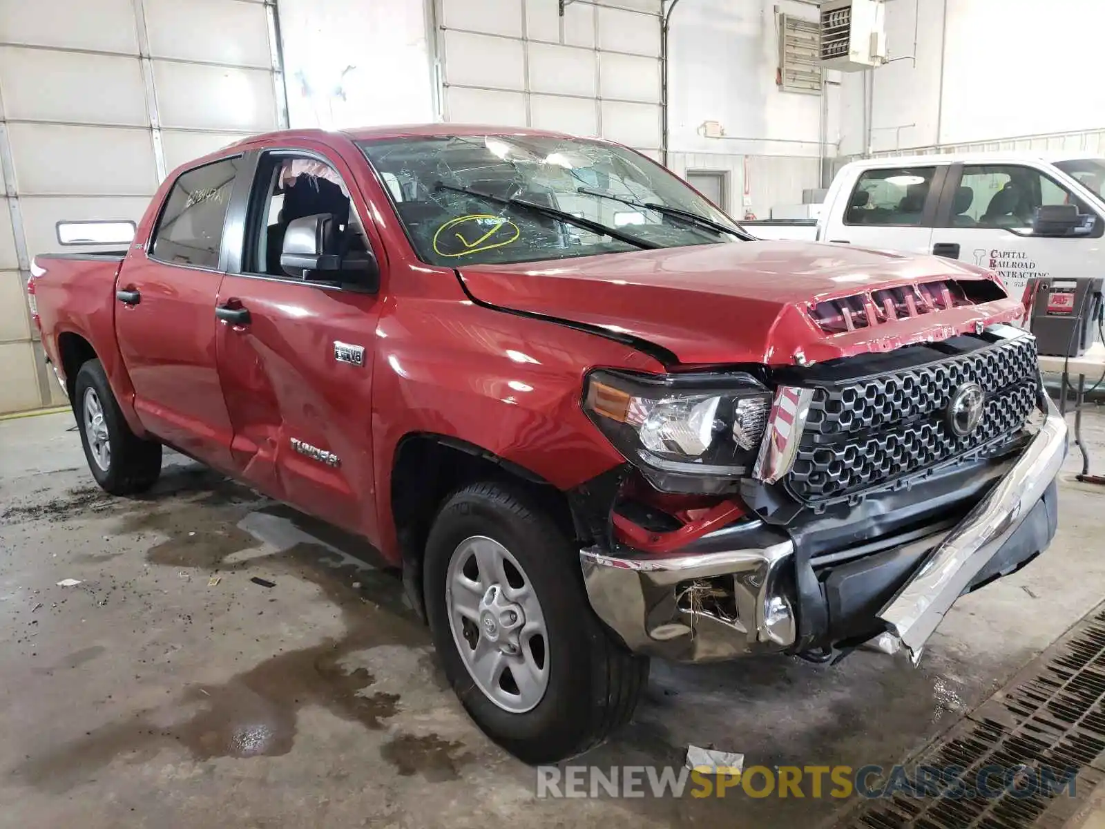 1 Photograph of a damaged car 5TFDY5F19MX987931 TOYOTA TUNDRA 2021