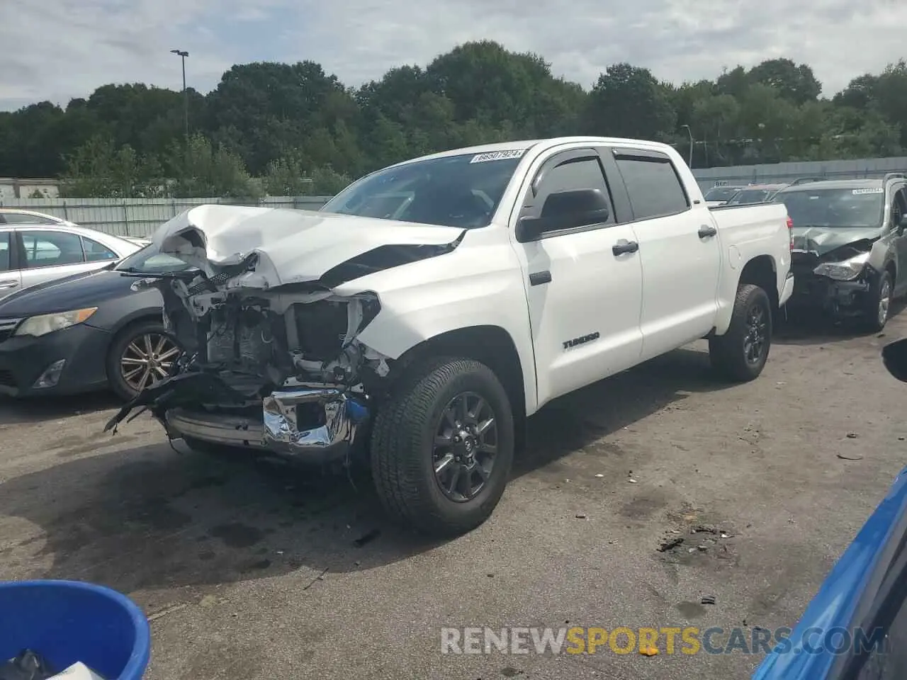 1 Photograph of a damaged car 5TFDY5F1XMX031857 TOYOTA TUNDRA 2021