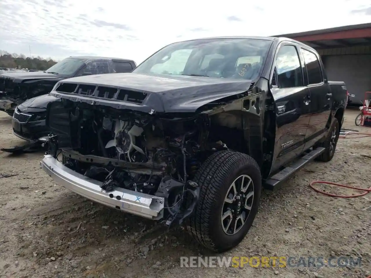 2 Photograph of a damaged car 5TFDY5F1XMX965534 TOYOTA TUNDRA 2021