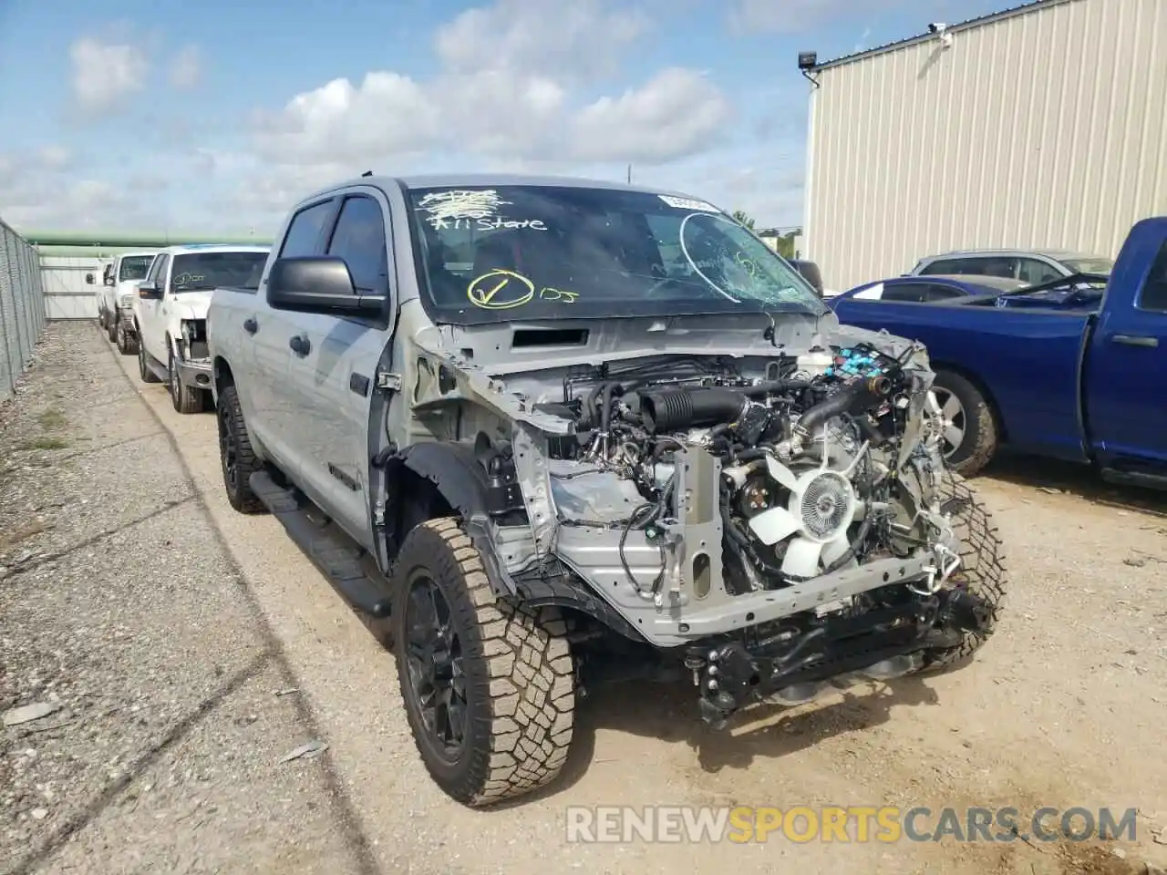 1 Photograph of a damaged car 5TFEY5F10MX299319 TOYOTA TUNDRA 2021