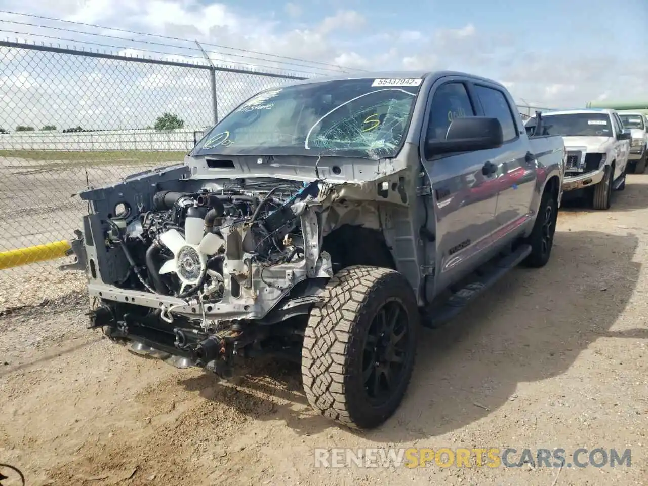 2 Photograph of a damaged car 5TFEY5F10MX299319 TOYOTA TUNDRA 2021