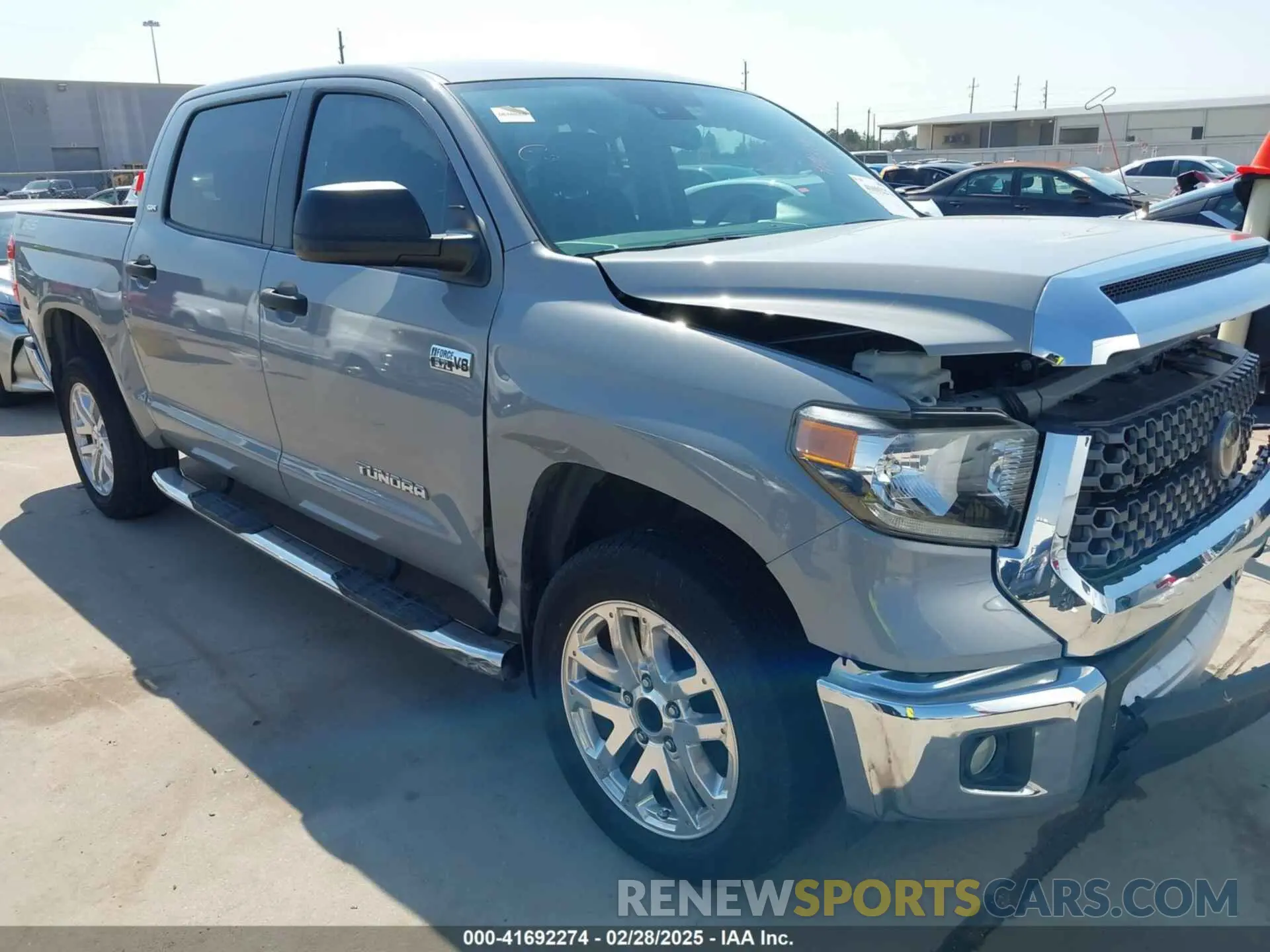 1 Photograph of a damaged car 5TFEY5F13MX272423 TOYOTA TUNDRA 2021