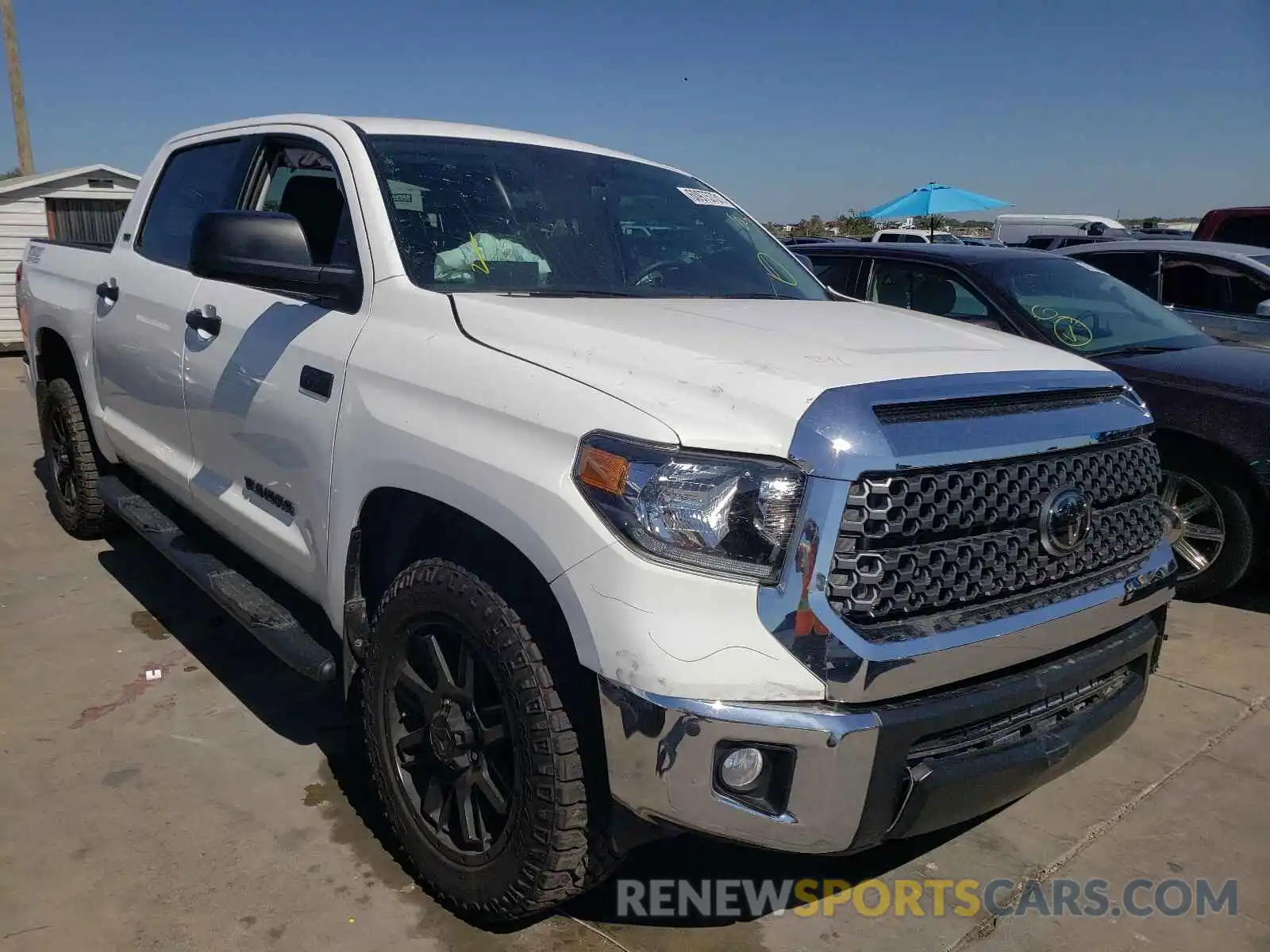 1 Photograph of a damaged car 5TFEY5F13MX283678 TOYOTA TUNDRA 2021