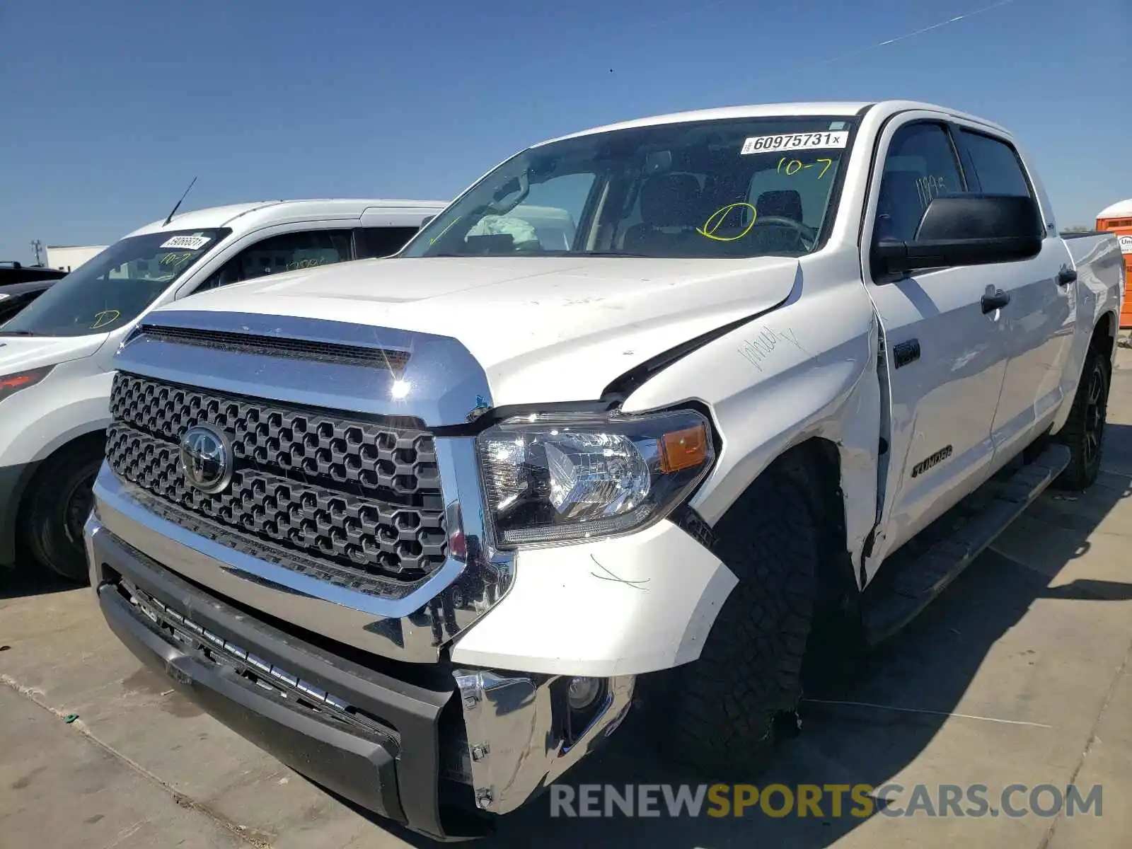 2 Photograph of a damaged car 5TFEY5F13MX283678 TOYOTA TUNDRA 2021