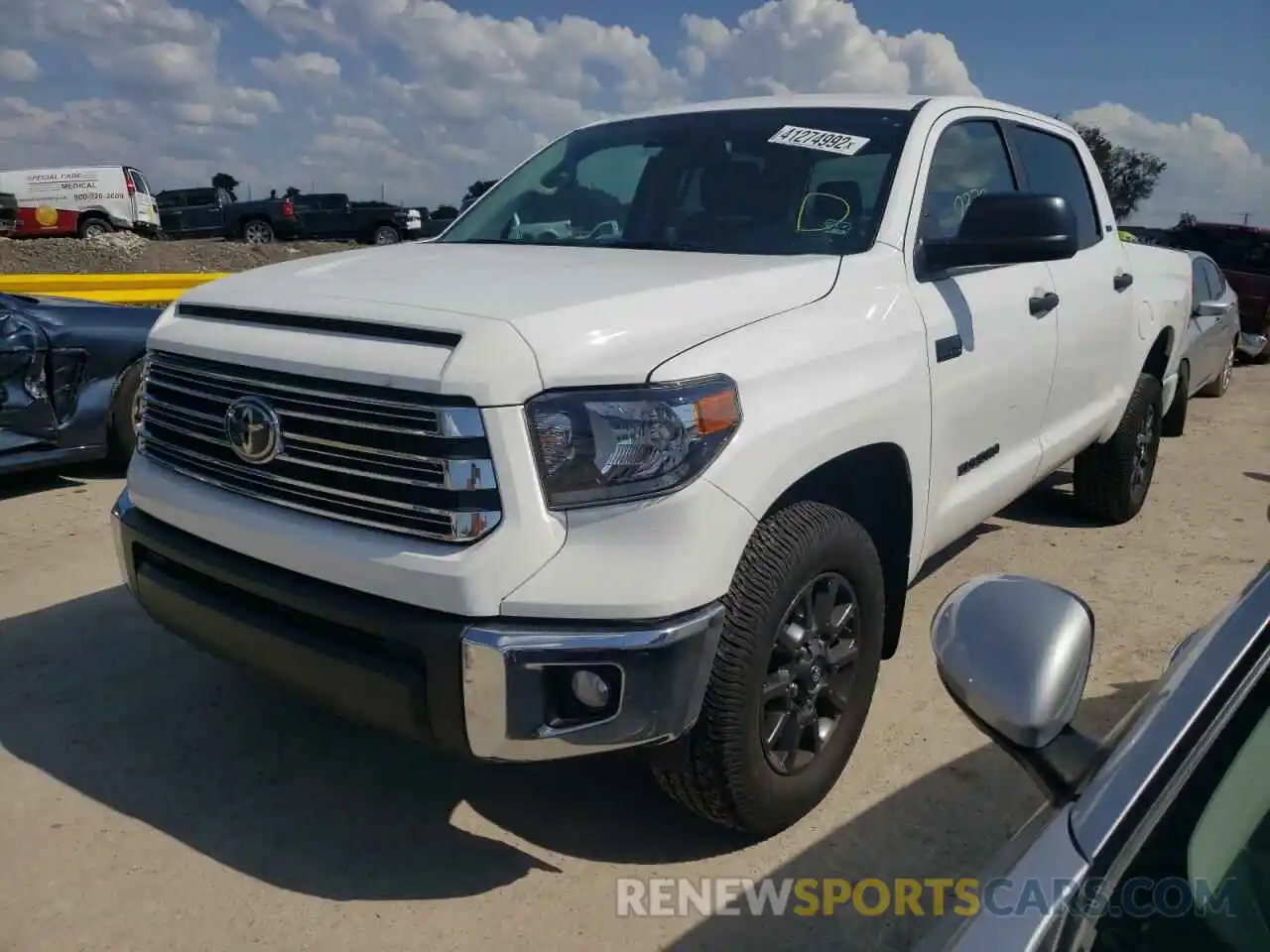 2 Photograph of a damaged car 5TFEY5F14MX277016 TOYOTA TUNDRA 2021