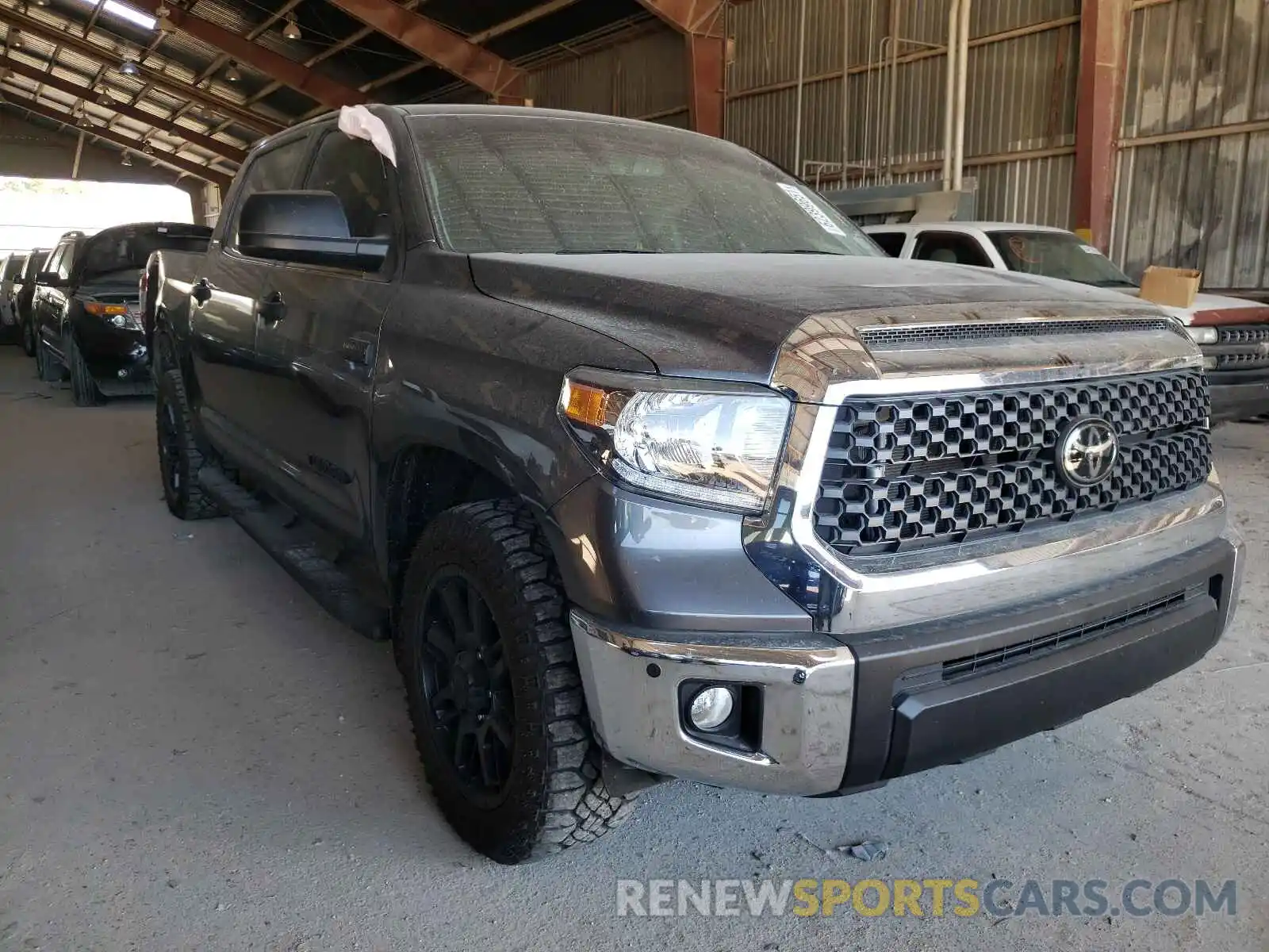 1 Photograph of a damaged car 5TFEY5F14MX286380 TOYOTA TUNDRA 2021