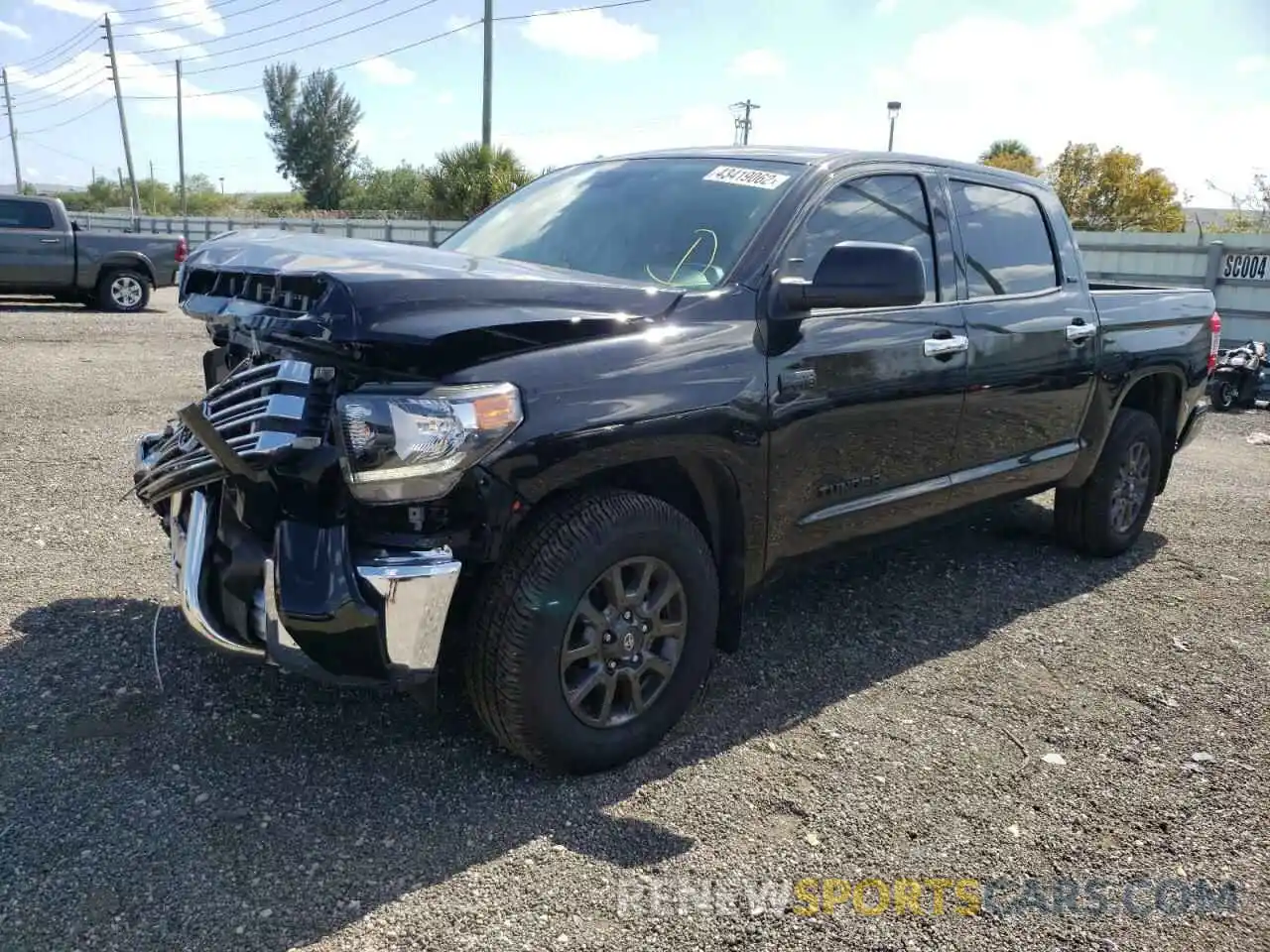 2 Photograph of a damaged car 5TFEY5F14MX289361 TOYOTA TUNDRA 2021