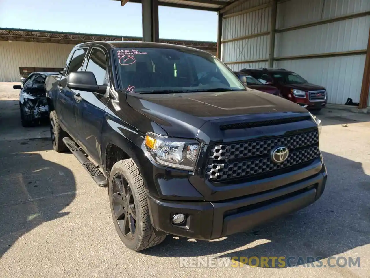 1 Photograph of a damaged car 5TFEY5F15MX287876 TOYOTA TUNDRA 2021