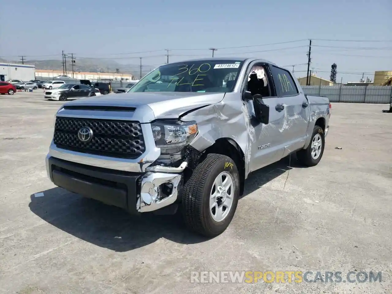 2 Photograph of a damaged car 5TFEY5F17MX280279 TOYOTA TUNDRA 2021