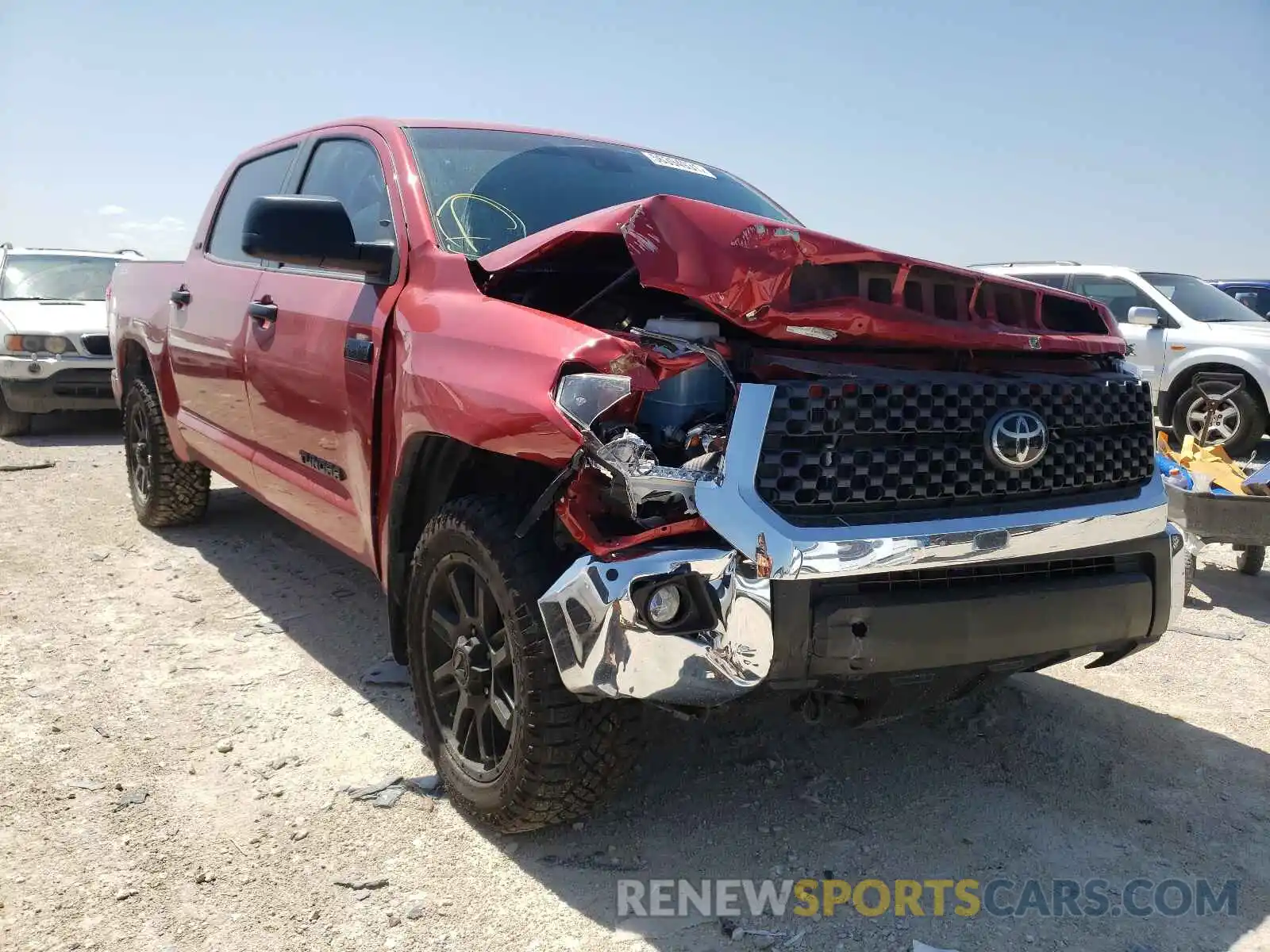 1 Photograph of a damaged car 5TFEY5F17MX283716 TOYOTA TUNDRA 2021