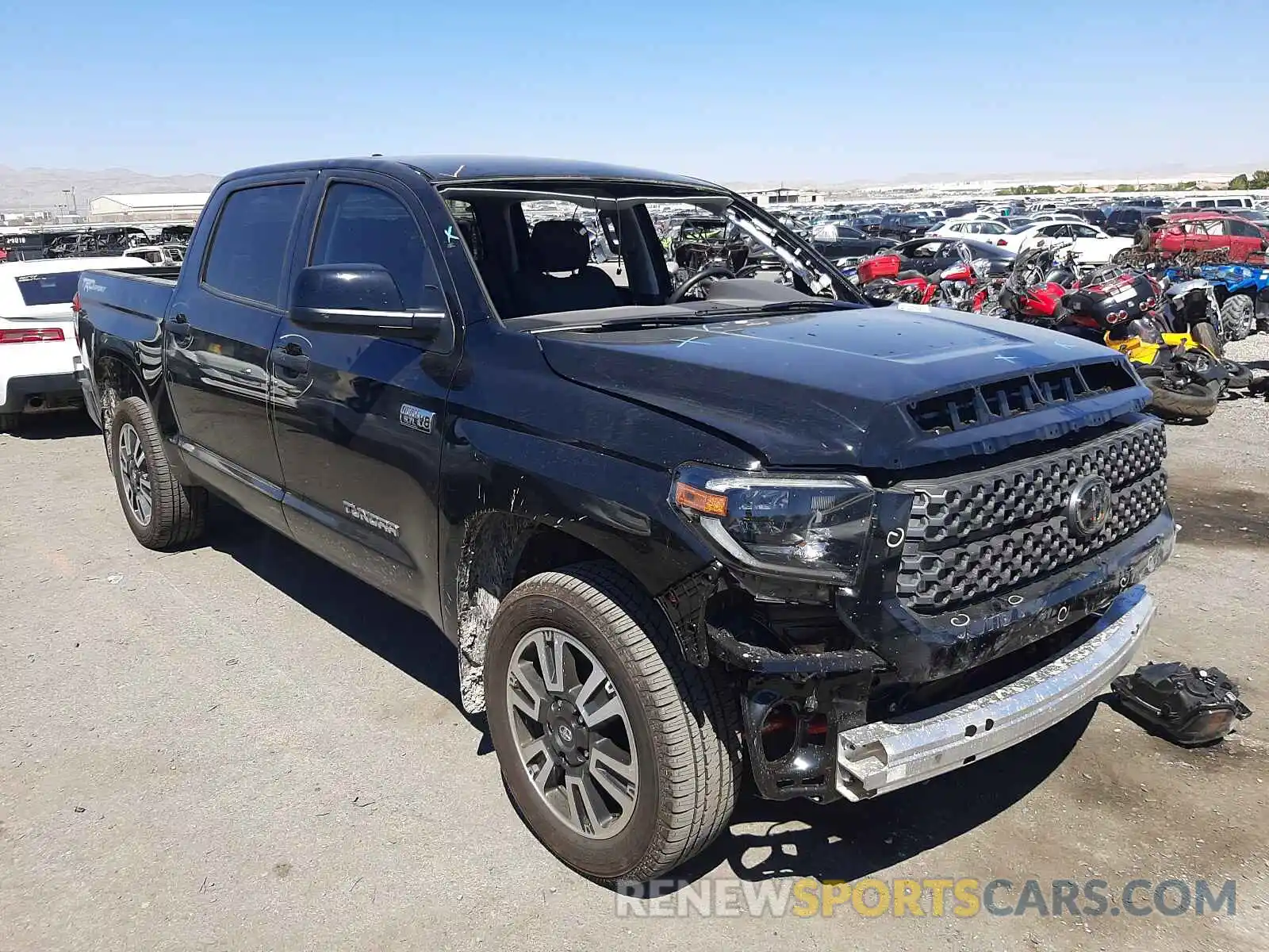 1 Photograph of a damaged car 5TFEY5F17MX288639 TOYOTA TUNDRA 2021