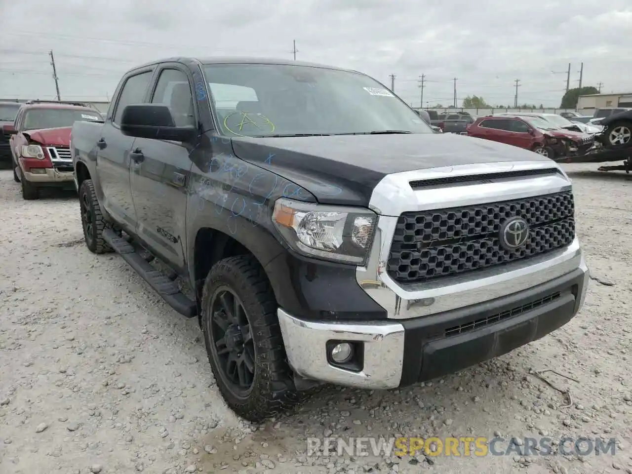 1 Photograph of a damaged car 5TFEY5F17MX290729 TOYOTA TUNDRA 2021