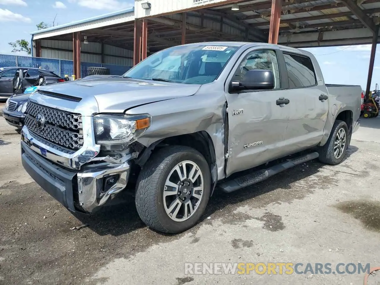1 Photograph of a damaged car 5TFEY5F18MX286334 TOYOTA TUNDRA 2021