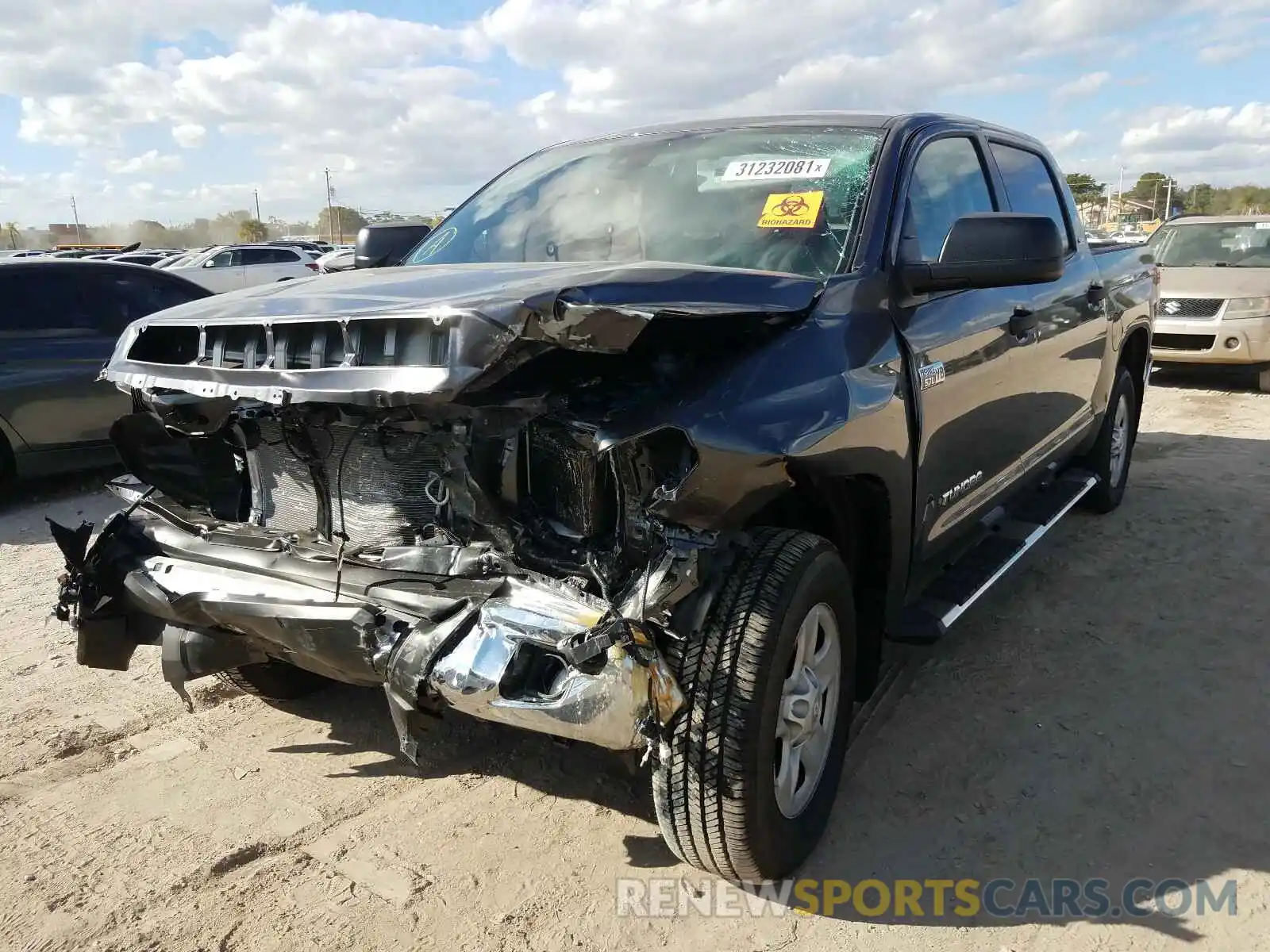 2 Photograph of a damaged car 5TFEY5F19MX276010 TOYOTA TUNDRA 2021