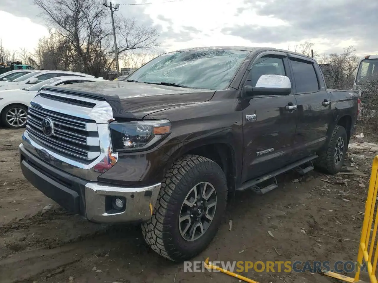 1 Photograph of a damaged car 5TFHY5F10MX013322 TOYOTA TUNDRA 2021