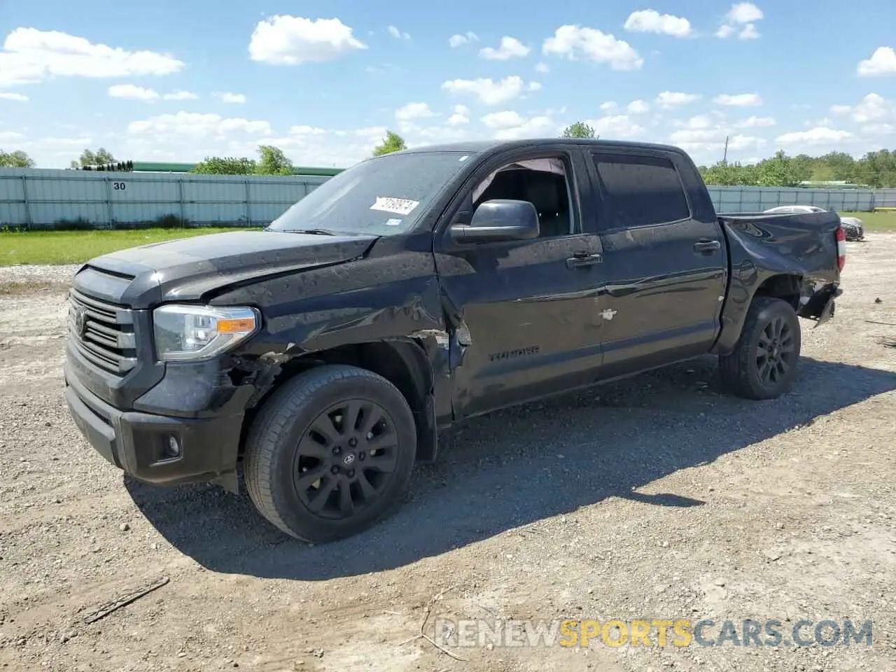1 Photograph of a damaged car 5TFHY5F11MX028072 TOYOTA TUNDRA 2021