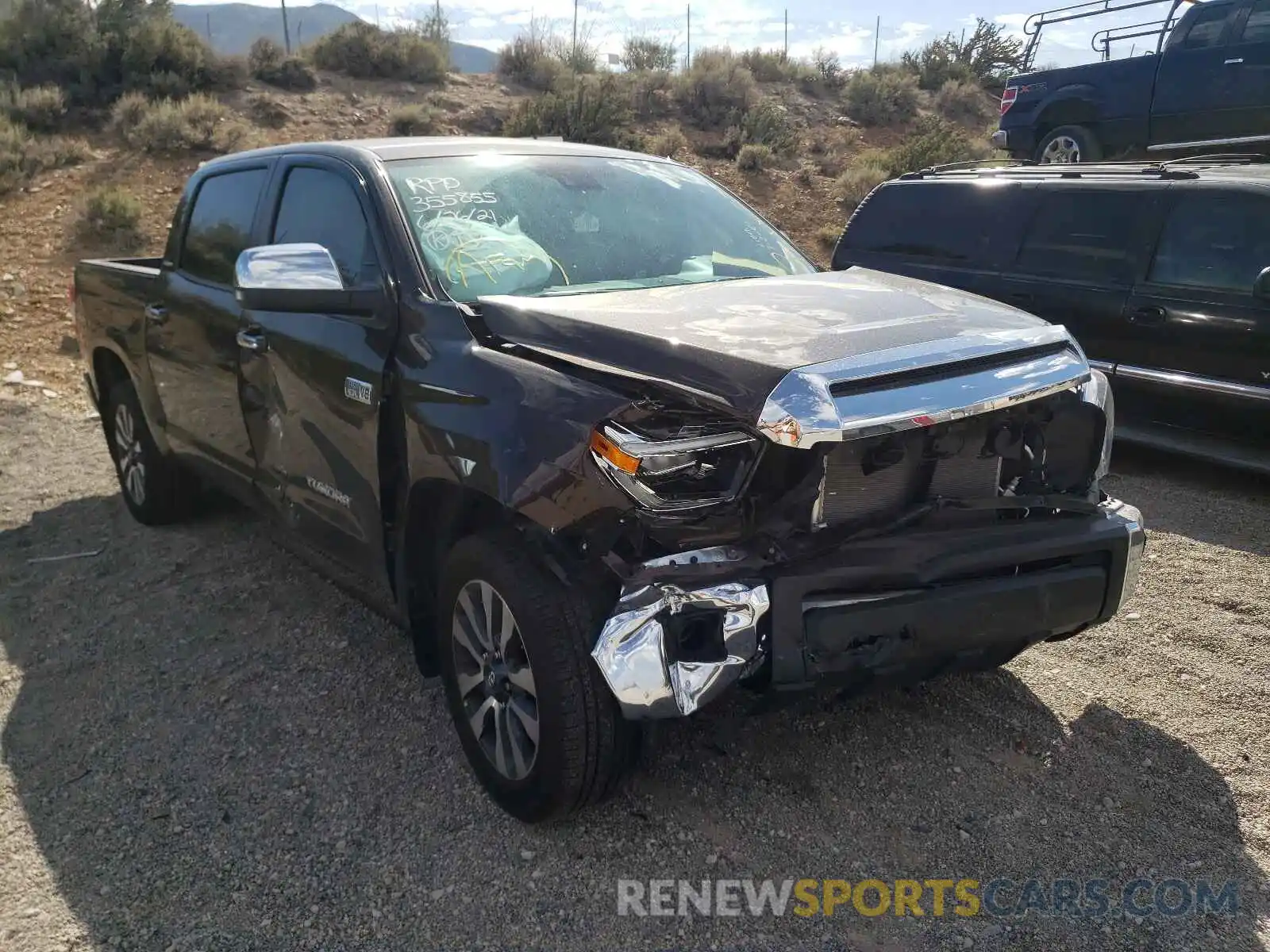 1 Photograph of a damaged car 5TFHY5F12MX984550 TOYOTA TUNDRA 2021