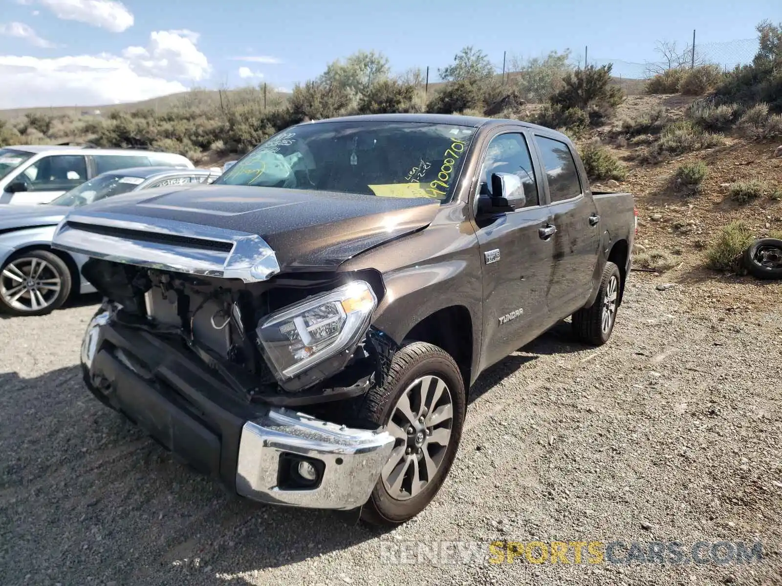 2 Photograph of a damaged car 5TFHY5F12MX984550 TOYOTA TUNDRA 2021