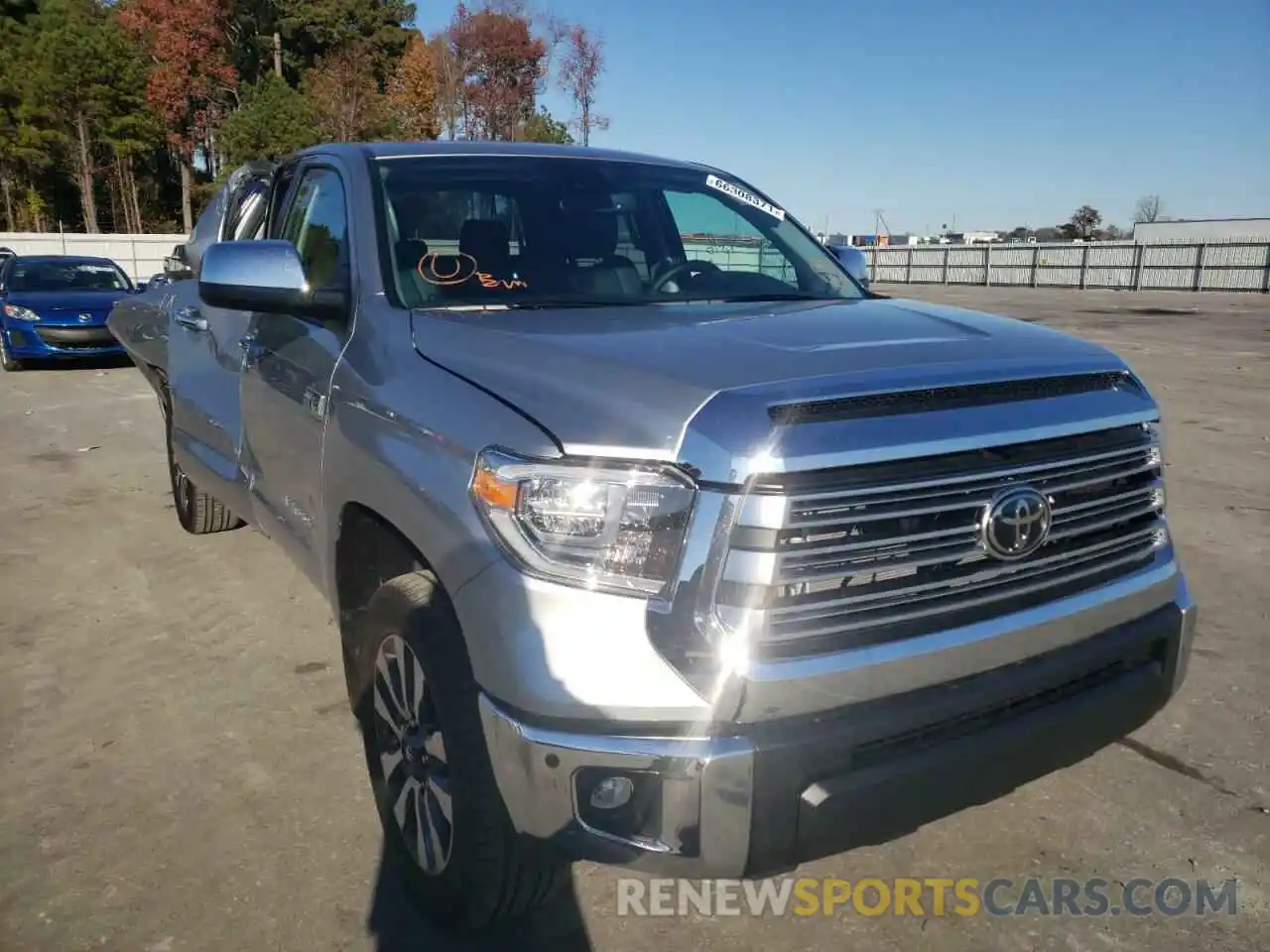 1 Photograph of a damaged car 5TFHY5F13MX012858 TOYOTA TUNDRA 2021