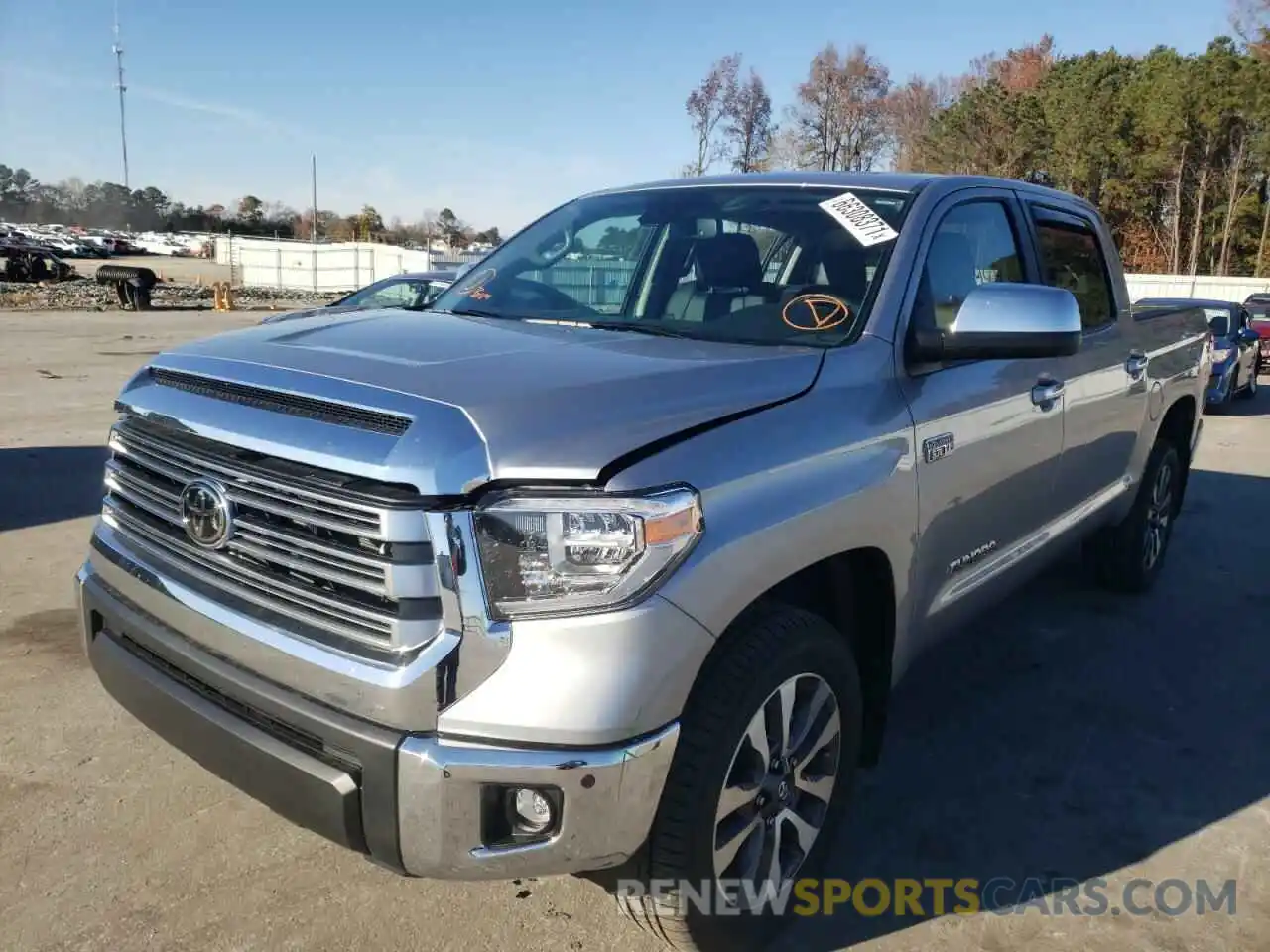 2 Photograph of a damaged car 5TFHY5F13MX012858 TOYOTA TUNDRA 2021