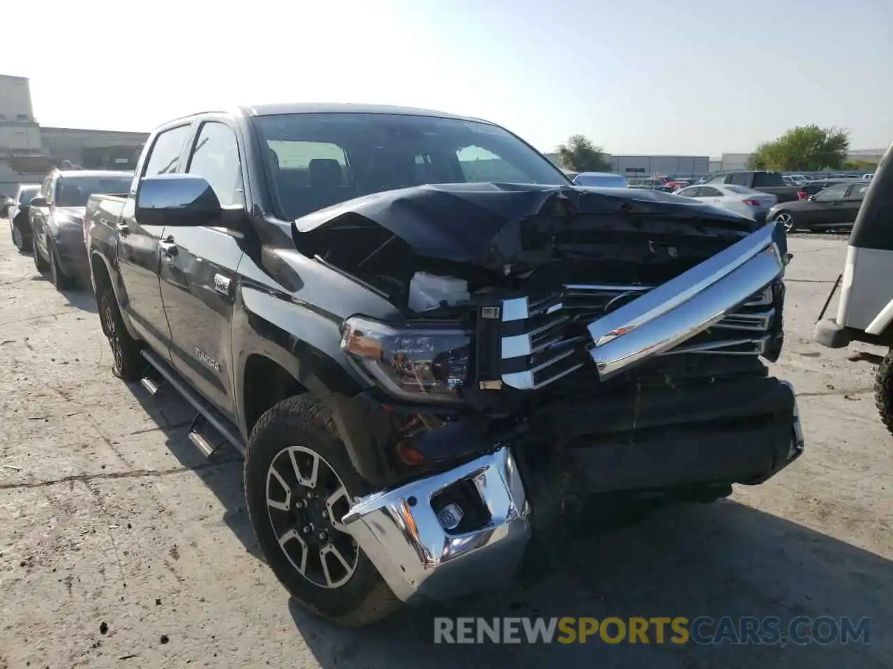 1 Photograph of a damaged car 5TFHY5F13MX036948 TOYOTA TUNDRA 2021