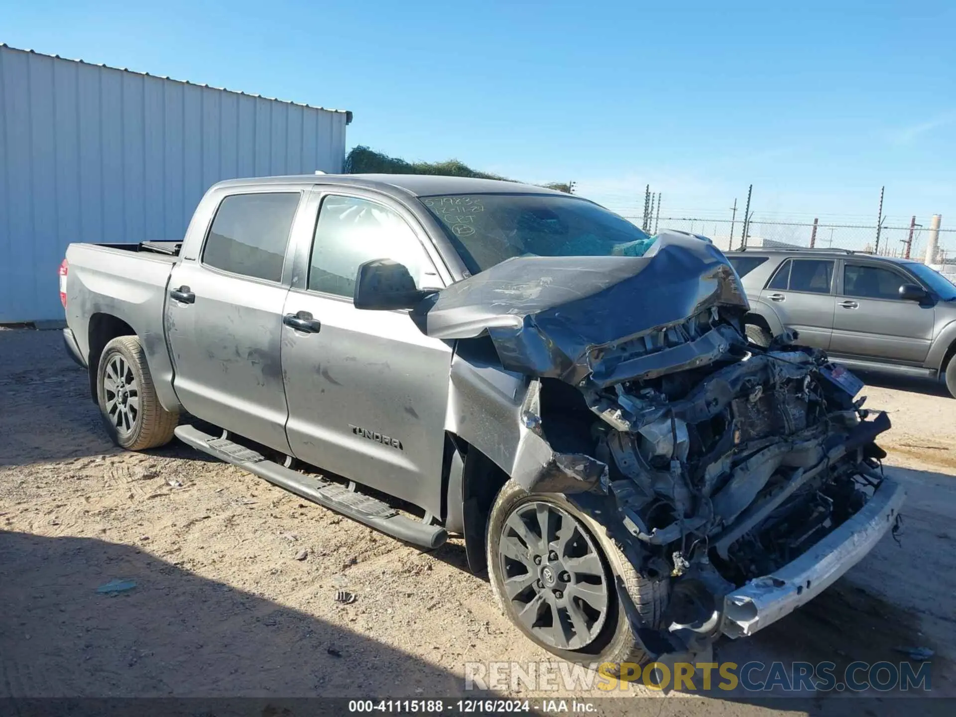 1 Photograph of a damaged car 5TFHY5F13MX038151 TOYOTA TUNDRA 2021
