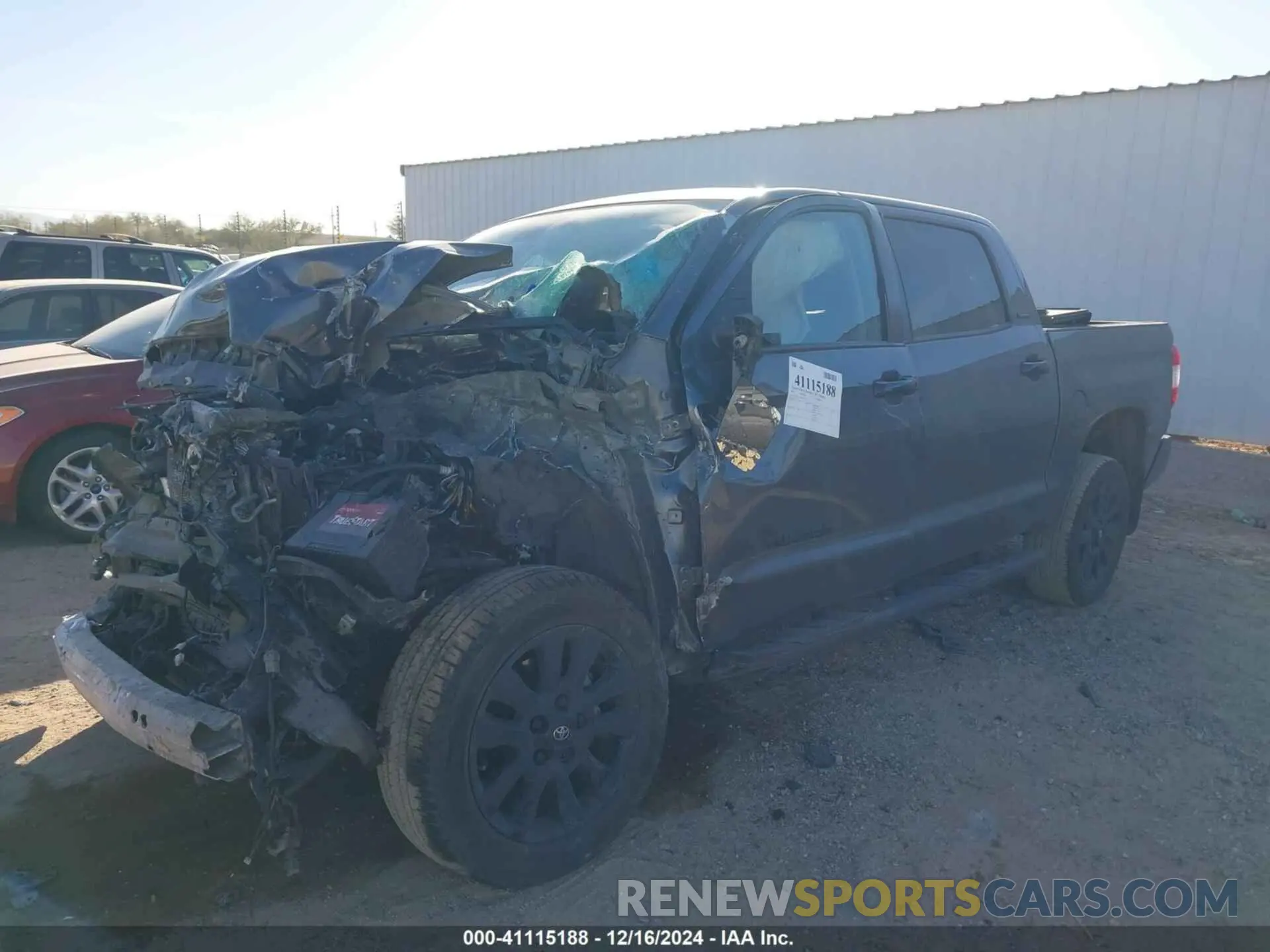2 Photograph of a damaged car 5TFHY5F13MX038151 TOYOTA TUNDRA 2021
