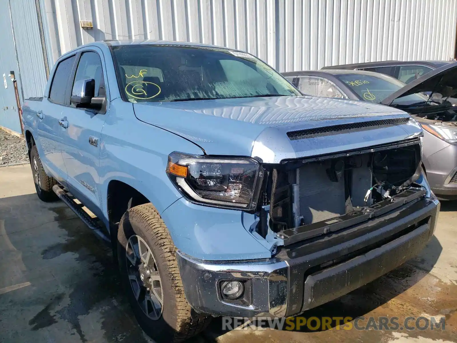 1 Photograph of a damaged car 5TFHY5F16MX957223 TOYOTA TUNDRA 2021