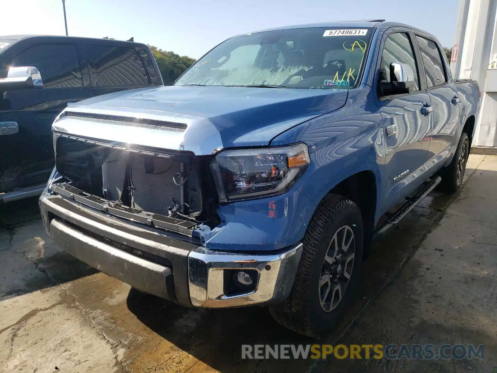 2 Photograph of a damaged car 5TFHY5F16MX957223 TOYOTA TUNDRA 2021