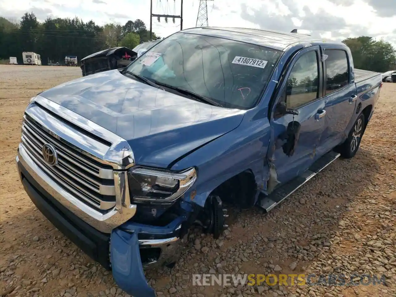 2 Photograph of a damaged car 5TFHY5F17MX974242 TOYOTA TUNDRA 2021