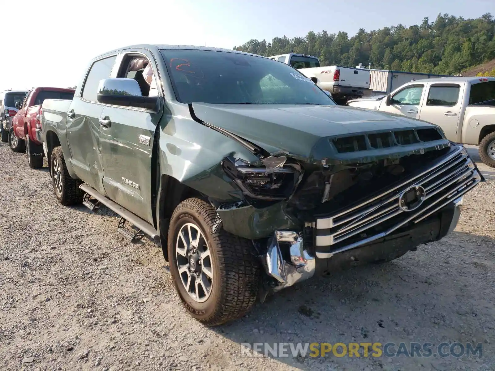 1 Photograph of a damaged car 5TFHY5F19MX009608 TOYOTA TUNDRA 2021