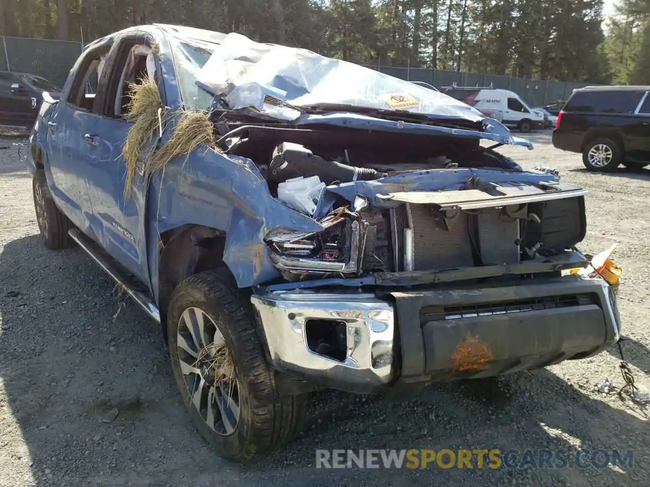 1 Photograph of a damaged car 5TFHY5F19MX967857 TOYOTA TUNDRA 2021