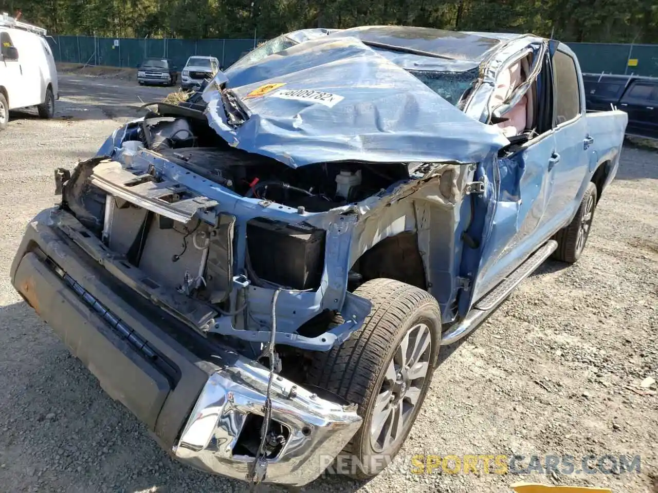 2 Photograph of a damaged car 5TFHY5F19MX967857 TOYOTA TUNDRA 2021