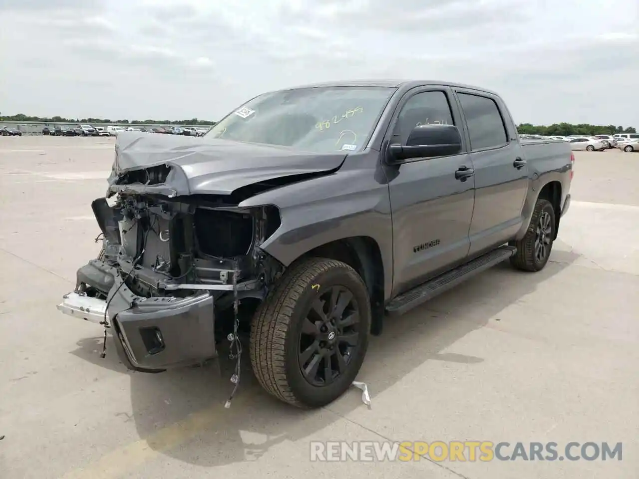 2 Photograph of a damaged car 5TFHY5F19MX982455 TOYOTA TUNDRA 2021