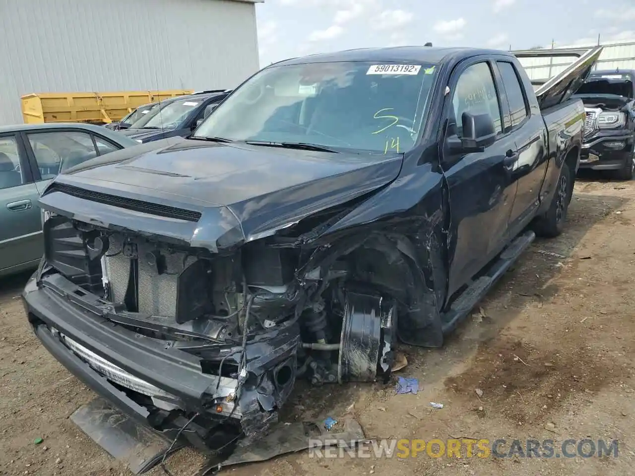 2 Photograph of a damaged car 5TFRY5F10MX290086 TOYOTA TUNDRA 2021