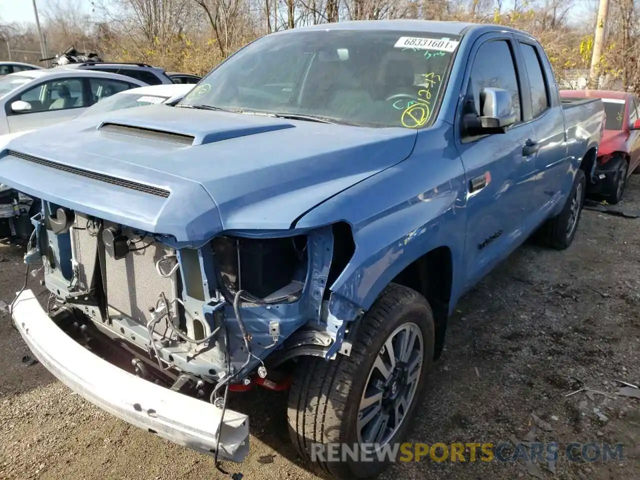 2 Photograph of a damaged car 5TFUY5F10MX988434 TOYOTA TUNDRA 2021