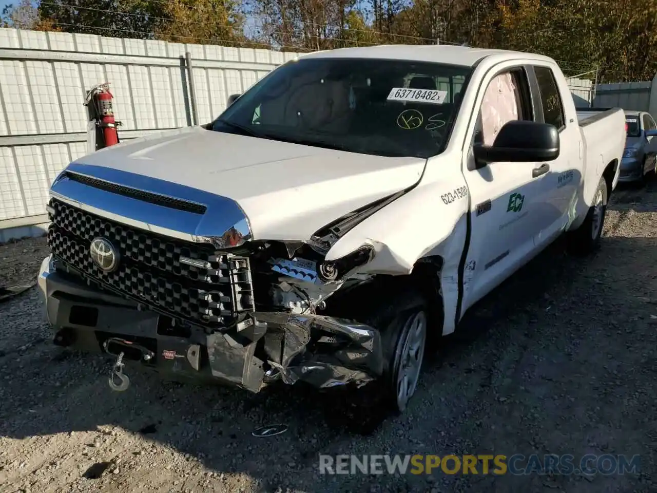 2 Photograph of a damaged car 5TFUY5F14MX019025 TOYOTA TUNDRA 2021