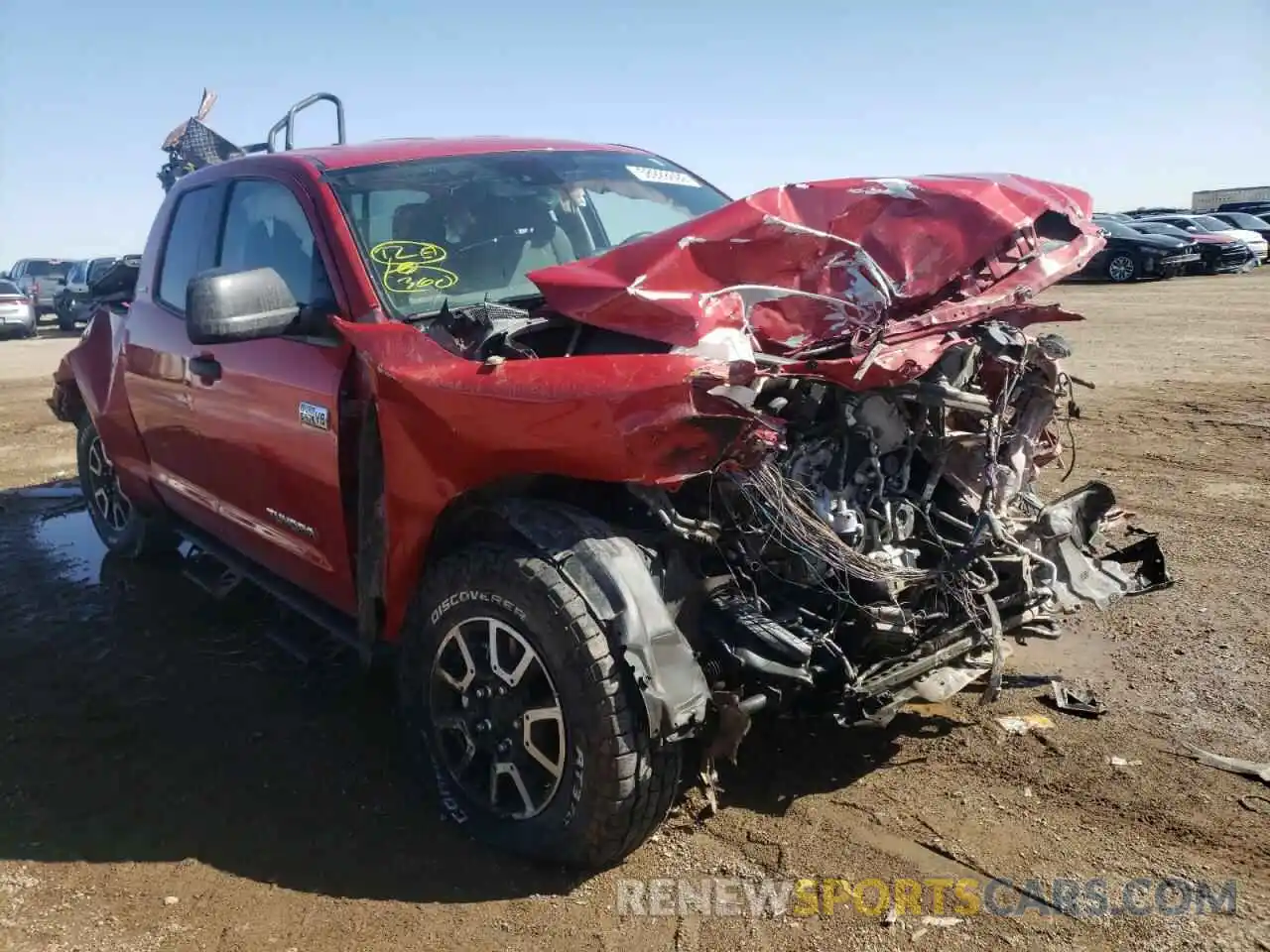 1 Photograph of a damaged car 5TFUY5F19MX033874 TOYOTA TUNDRA 2021