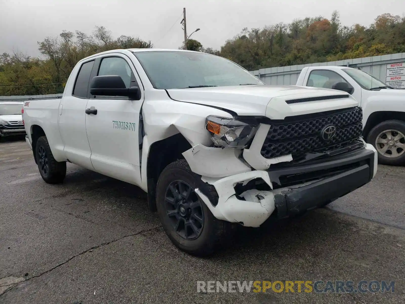 1 Photograph of a damaged car 5TFUY5F19MX969638 TOYOTA TUNDRA 2021