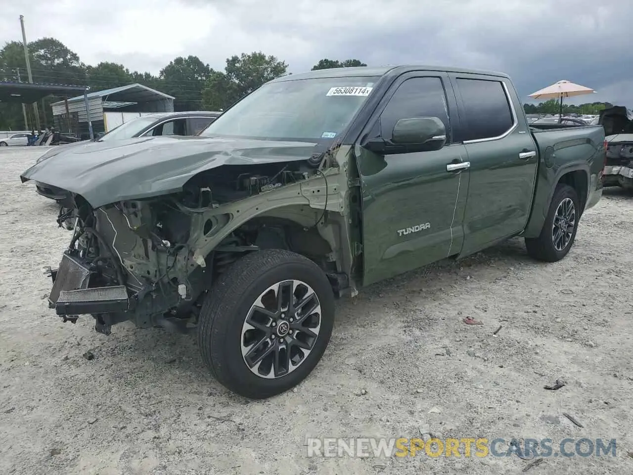 1 Photograph of a damaged car 5TFJA5AB3NX015475 TOYOTA TUNDRA 2022